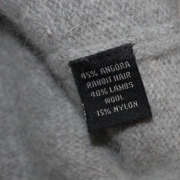 Angora/Wool blend Cowl Neck Sweater - Picture 4 of 4